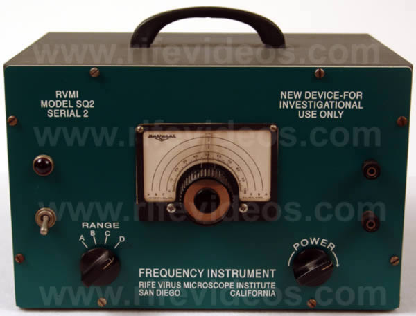 Rife Frequency Instrument